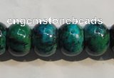 CCS618 15.5 inches 12*16mm rondelle dyed chrysocolla gemstone beads