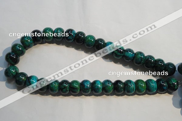 CCS618 15.5 inches 12*16mm rondelle dyed chrysocolla gemstone beads