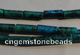 CCS624 15.5 inches 5*13mm tube dyed chrysocolla gemstone beads