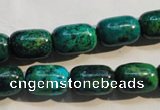 CCS628 15.5 inches 10*14mm drum dyed chrysocolla gemstone beads