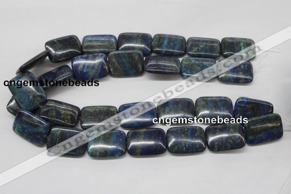 CCS69 16 inches 22*30mm rectangle dyed chrysocolla gemstone beads