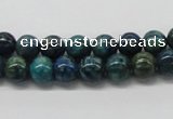 CCS72 15.5 inches 14mm round dyed chrysocolla gemstone beads