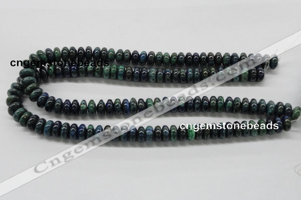 CCS74 15.5 inches 6*10mm rondelle dyed chrysocolla gemstone beads