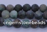 CCS761 15.5 inches 6mm round matte natural chrysocolla beads