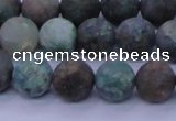 CCS763 15.5 inches 10mm round matte natural chrysocolla beads