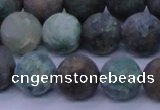 CCS764 15.5 inches 12mm round matte natural chrysocolla beads