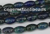 CCS79 15.5 inches 8*12mm rice dyed chrysocolla gemstone beads