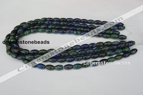 CCS79 15.5 inches 8*12mm rice dyed chrysocolla gemstone beads