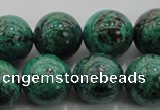 CCS804 15.5 inches 12mm round natural Chinese chrysocolla beads