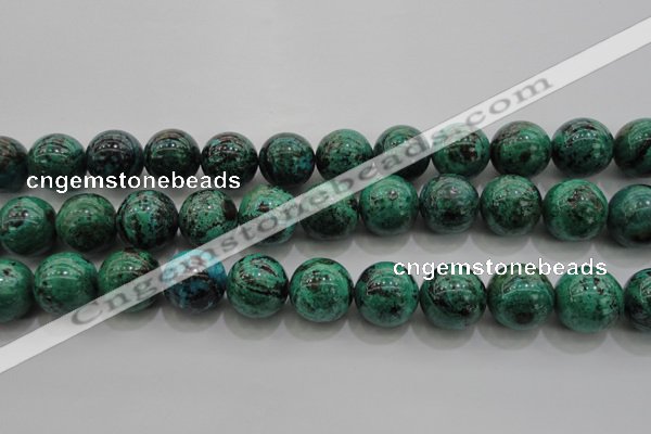 CCS805 15.5 inches 14mm round natural Chinese chrysocolla beads