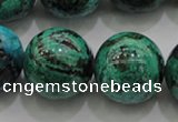 CCS806 15.5 inches 16mm round natural Chinese chrysocolla beads