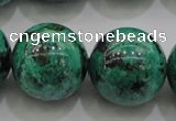 CCS808 15.5 inches 20mm round natural Chinese chrysocolla beads