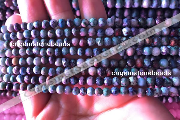 CCS850 15.5 inches 4mm round natural chrysocolla beads wholesale