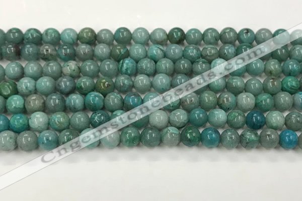 CCS874 15.5 inches 6mm round natural chrysocolla gemstone beads