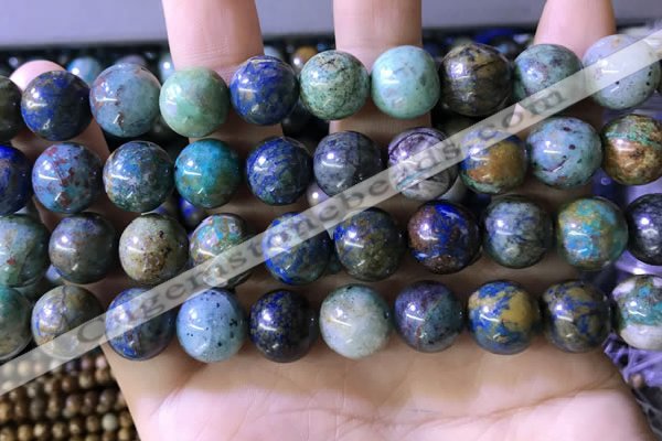 CCS879 15.5 inches 12mm round natural chrysocolla beads wholesale