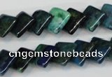 CCS88 15.5 inches 12*12mm diamond dyed chrysocolla gemstone beads