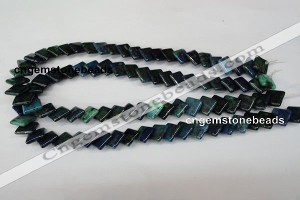 CCS88 15.5 inches 12*12mm diamond dyed chrysocolla gemstone beads