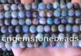 CCS889 15 inches 8mm round natural chrysocolla beads wholesale