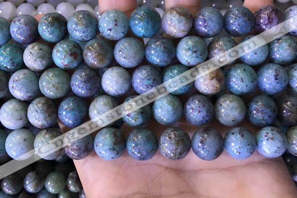 CCS891 15 inches 12mm round natural chrysocolla beads wholesale