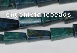 CCS90 15.5 inches 8*16mm trapezoid dyed chrysocolla gemstone beads