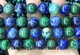 CCS969 15 inches 12mm round chrysocolla gemstone beads