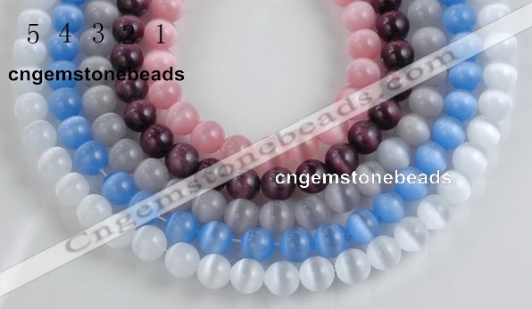 CCT02 Different color 10mm round cats eye beads Wholesale