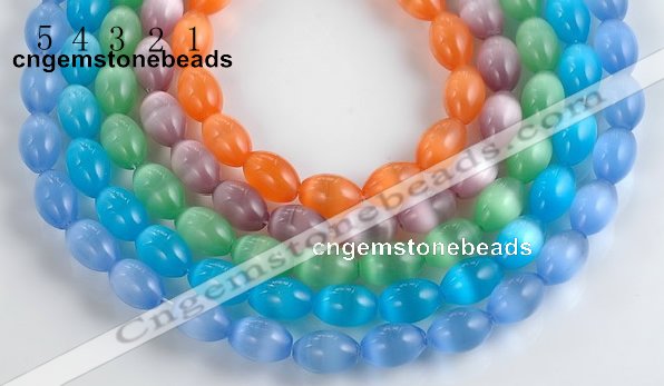 CCT06 10*14mm different color rice cats eye beads Wholesale