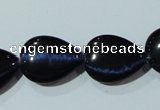 CCT1000 15 inches 13*18mm flat teardrop cats eye beads wholesale