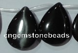 CCT1040 Top-drilled 21*29mm flat teardrop cats eye beads wholesale