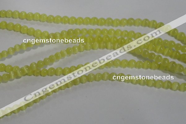 CCT1206 15 inches 4mm round cats eye beads wholesale