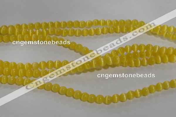 CCT1210 15 inches 4mm round cats eye beads wholesale