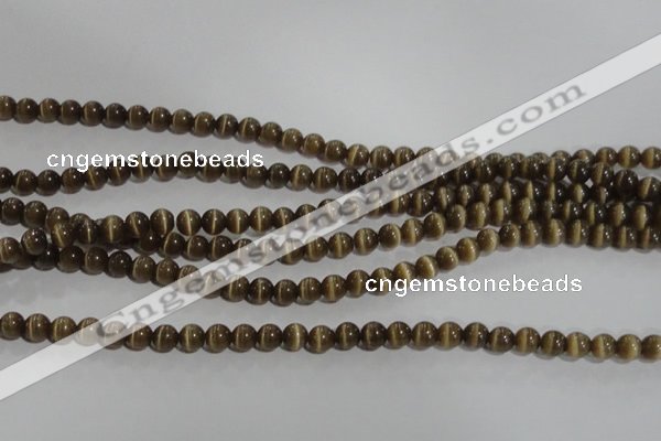 CCT1215 15 inches 4mm round cats eye beads wholesale