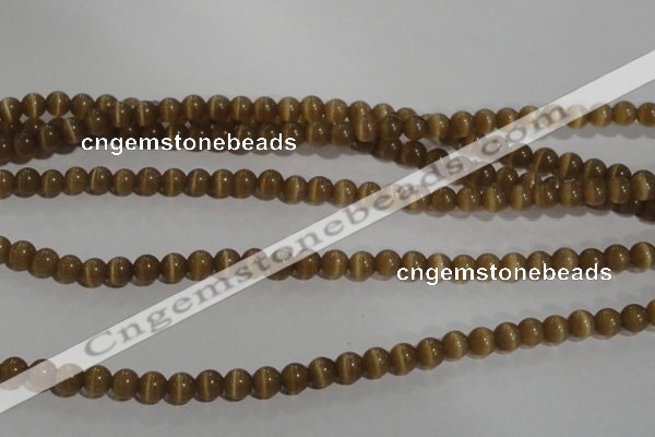 CCT1216 15 inches 4mm round cats eye beads wholesale