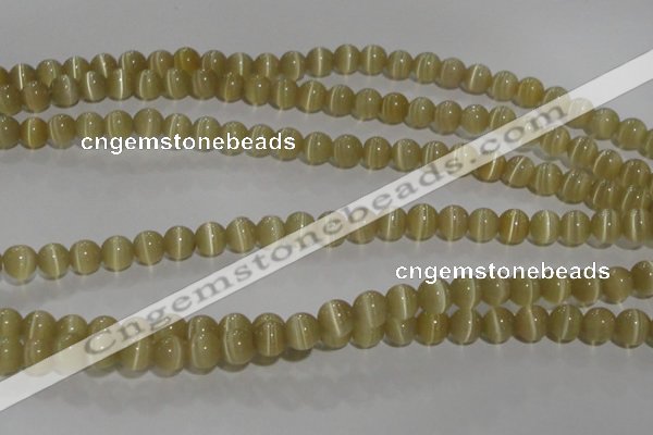 CCT1275 15 inches 5mm round cats eye beads wholesale