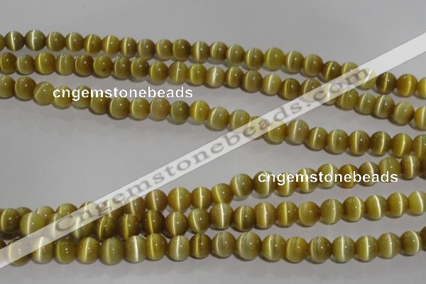 CCT1277 15 inches 5mm round cats eye beads wholesale