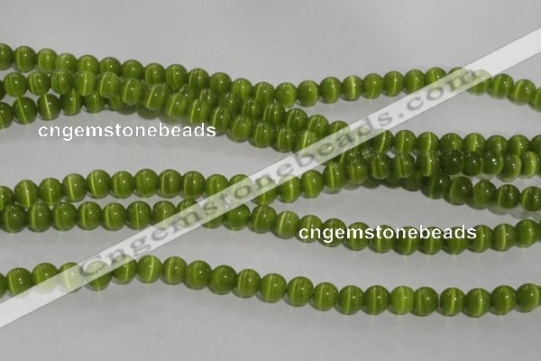 CCT1281 15 inches 5mm round cats eye beads wholesale