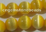 CCT1375 15 inches 7mm round cats eye beads wholesale