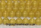 CCT1415 15 inches 4mm, 6mm round cats eye beads