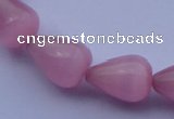 CCT17 14 inches 10*14mm teardrop pink cats eye beads wholesale