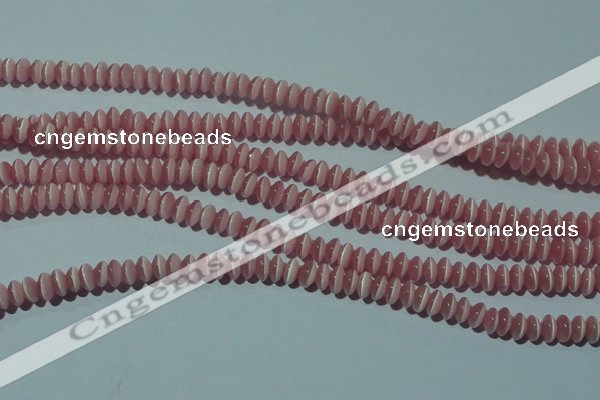 CCT214 15 inches 2*4mm rondelle cats eye beads wholesale