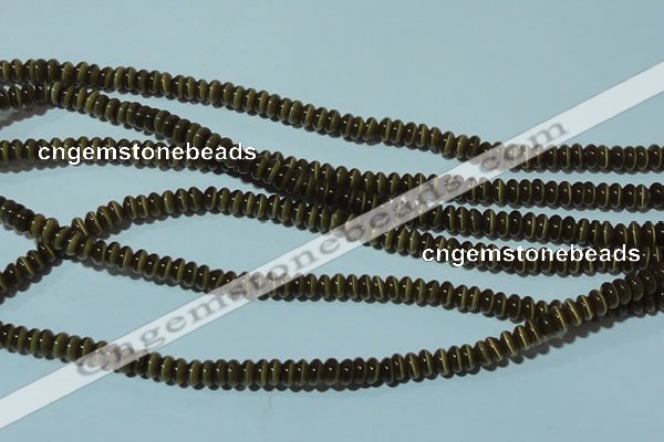 CCT218 15 inches 2*4mm rondelle cats eye beads wholesale