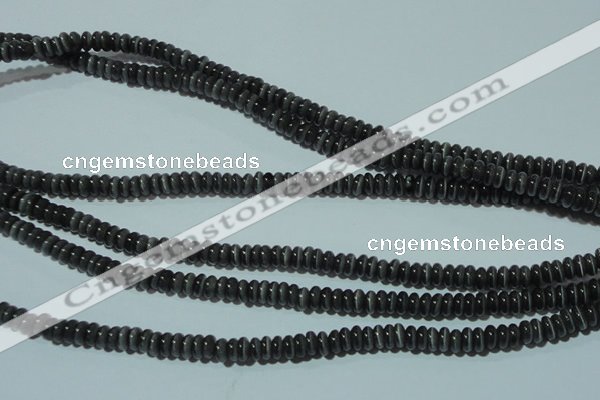 CCT223 15 inches 2*4mm rondelle cats eye beads wholesale