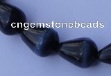 CCT23 14 inches 10*14mm teardrop black cats eye beads wholesale