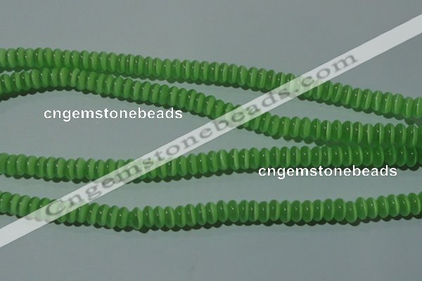 CCT243 15 inches 3*6mm rondelle cats eye beads wholesale