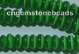 CCT244 15 inches 3*6mm rondelle cats eye beads wholesale