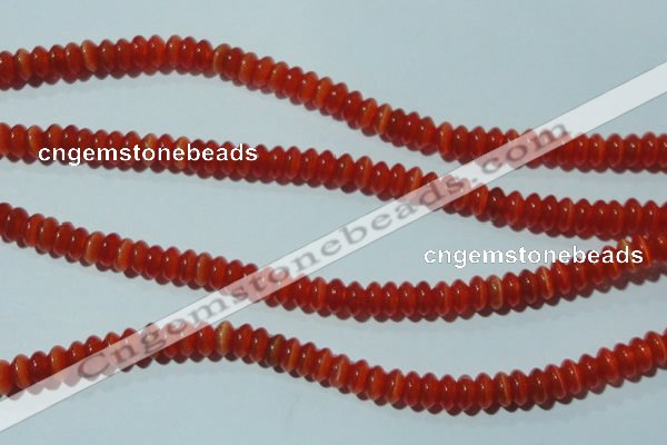 CCT246 15 inches 3*6mm rondelle cats eye beads wholesale