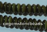 CCT249 15 inches 3*6mm rondelle cats eye beads wholesale