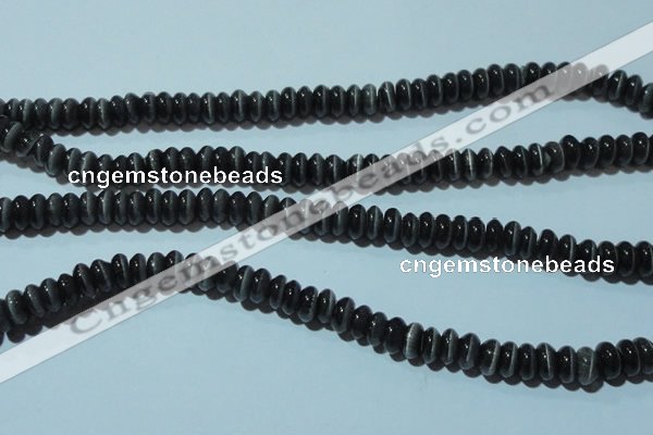 CCT252 15 inches 3*6mm rondelle cats eye beads wholesale