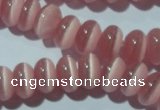 CCT274 15 inches 5*8mm rondelle cats eye beads wholesale