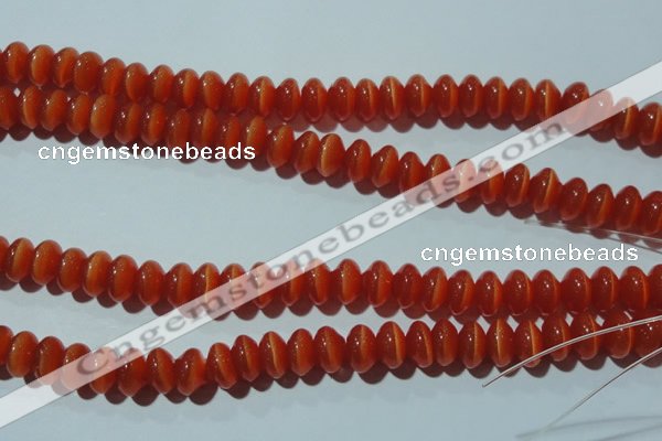 CCT275 15 inches 5*8mm rondelle cats eye beads wholesale